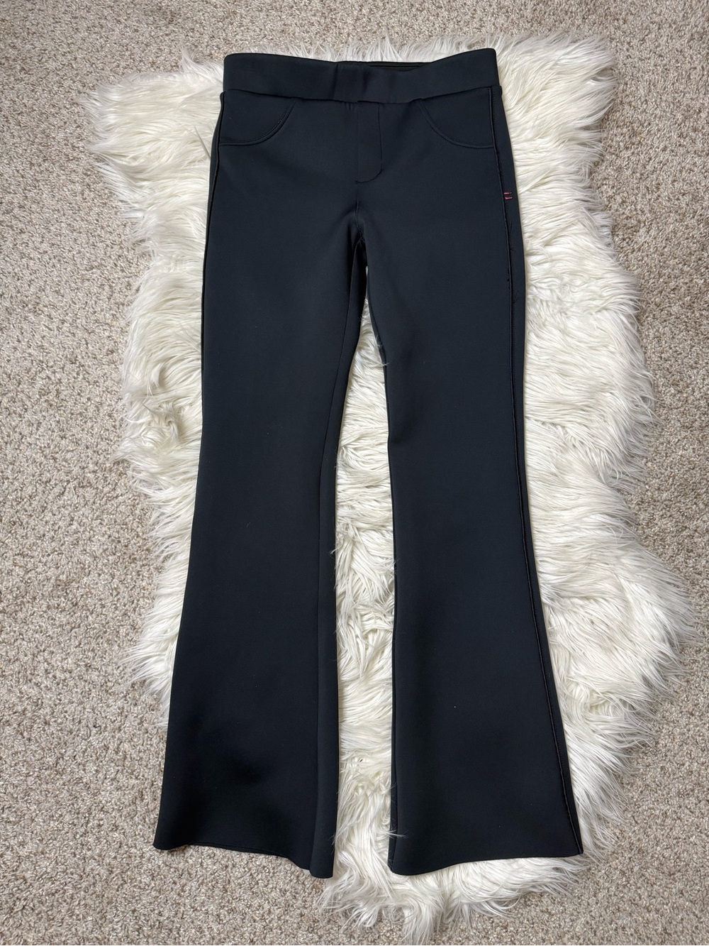 Noble 31 Black Neoprene Flare Leg Pants Pull-On Med